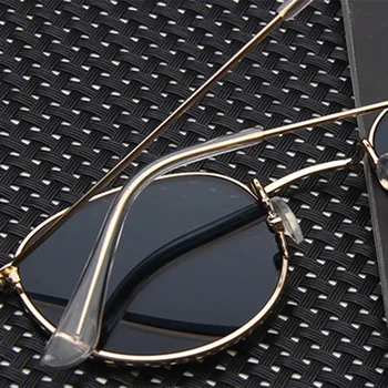 Psacss Retro de Metal Rotund ochelari de Soare Pentru Barbati Femei Vintage de Culoare Curcubeu de Lux de Brand Designer de Ochelari de Soare oculos de sol feminino