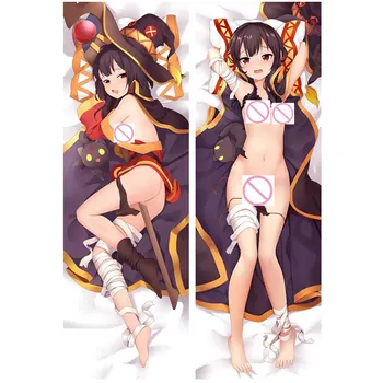 Anime Kono Subarashii Sekai ni Shukufuku perna CoverDakimakura cazul de fata Sexy 3D față-verso, lenjerie de Pat Îmbrățișându Corp față de pernă