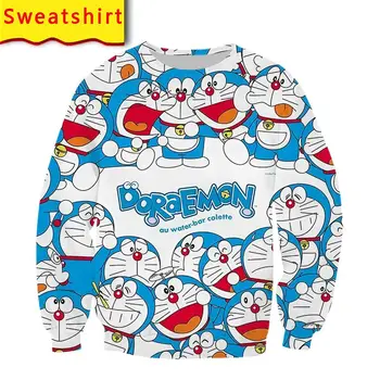 Doraemon hanorac tricou de imprimare 3d bărbați harajuku amuzant pantaloni sacou bombardier streetwear graphic tee shirt anime haine pătură