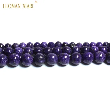 Bine AAA Naturale Charoitel Violet Piatră prețioasă Margele Pentru Bijuterii DIY Brățară Colier 6/8/10mm Strand 15