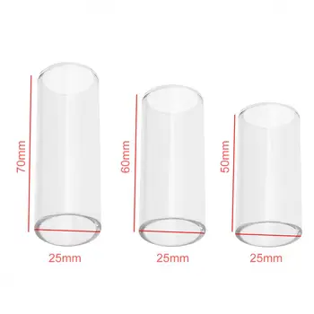 8pcs/lot Chitară Alege Kituri de 1 Oțel Inoxidabil 3 lame de Sticlă & 1 Degetul mare de 3 Degete Celuloid Ponturi Chitara cu Cutie