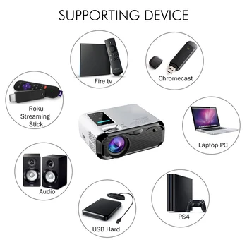 E500S 720P HD Proiector 3500lumens HDMI Home cinema Smart Mini Proiector LED Portabil WIFI Videoproiector LCD Proyector E500