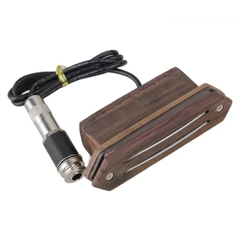 Rosewood Magnetic Dual Rail Soundhole de Preluare pentru Chitara Acustica din Lemn de Culoare