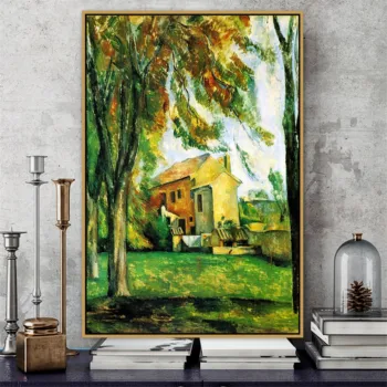 Paul Cezanne Vechi Maestru Renumit Artist apropiere de Jas de Bouffan Panza Pictura de Postere și de Imprimare pentru Decor de Perete de Arta