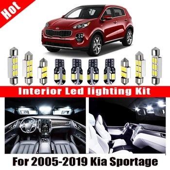 Canbus fara Eroare LED-uri de iluminare Interioară Pachet Kit pentru 2005-2018 2019 Kia Sportage Accesorii Auto Harta Dom Portbagaj Licență Lumina