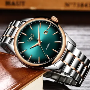 LIGE Top Brand de Ceasuri de Lux pentru Bărbați din Oțel Inoxidabil Ceas rezistent la apa Sport Cuarț Mens Ceas de mână Ceas de Afaceri relogio masculino