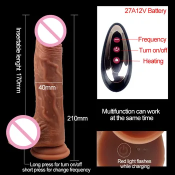 De la Distanță fără fir Telescopic Realistic Dildo Vibrator Imens Penis Cu ventuza pentru Adulti Jucarii Sexuale pentru Femei Vagine Masturbari