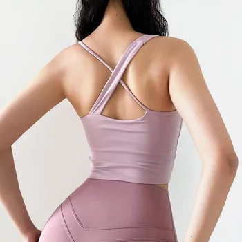 Vara Yoga Tricou maieu Asimetric curea de umar Sport Îmbrăcăminte Vesta de sex Feminin de Funcționare de Top fără Mâneci Fitness Sport Culturilor Topuri