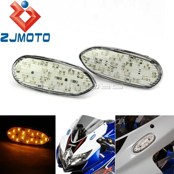 Motocicleta Flash de Lumină LED-uri Rândul său, Indicatori Pentru Suzuki GSX-R600 GSX-R750 GSX-R1000 2006-2016 E8 Oglindă Bloc de Pe semnalizatoare