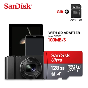 SanDisk Micro SD Card de 128GB Card de Memorie de 16GB 32GB 64GB 128GB MicroSD 256GB Max 98Mb/s Uitra C10 TF card 64G cartao de memoria