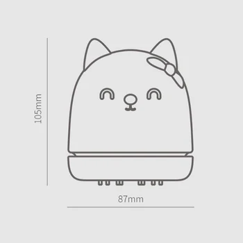 Portabil Mini Pisica Drăguț Birou Aspirator pentru Desktop Keyboard Curat Calculatorul de Praf Perie Colecta