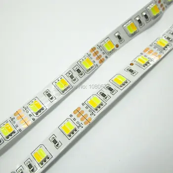 5630 5730 SMD LED strip Non-waterproof, 12v DC sau 24v, alb cald și alb rece Led-uri integrate într-un singur led-uri 60 Led-uri/M, 5M/rola
