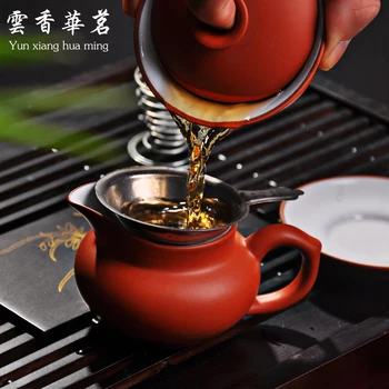 Kung fu teaset Yixing nisip violet oală de ceai de ceai din Ceramica de arta din lemn Masiv tava de ceai