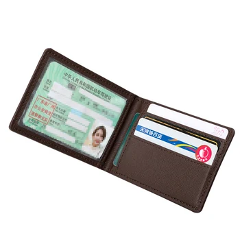 Permis de conducere din Piele de Caz Card Pack Permisul de conducere auto Acest Set de Două ori Scurt, Multi-funcția de Certificat