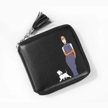 P. kuone brand de moda pentru femei portofele mici cu fermoar cartelei pungă de sex feminin portofel cu ciucure