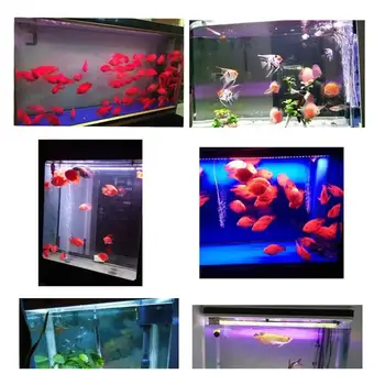 16 Culoare Acvariu LED Rezervor de Pește Plantelor Acvatice în Creștere Ușoară Submersibil, rezistent la apa Bar de Striptease Lampa 18/28/38/48CM, 24 de Taste 4