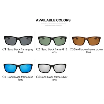 TOEXPLORE Polarizate Bărbați Anti-Orbire ochelari de Soare Ochelari Sport Ochelari de Conducere în aer liber Ochelari de Lux Nou Brand de Designer UV400