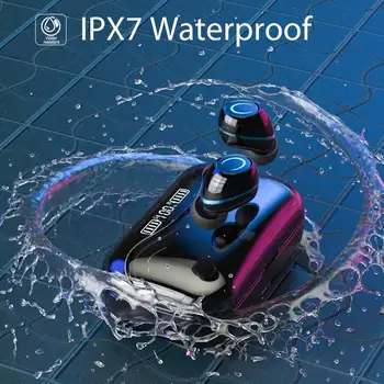 G08 Bluetooth 5.0 Căști Wireless Headphons HiFi IPX7 rezistent la apă Căștile Inteligente de Reducere a Zgomotului HD Apel setul cu Cască