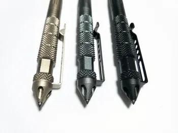 1 BUC Aliaj de Aluminiu Pen Semnătura Scris Stilou Geam Spart EDC Unealta de Supraviețuire în aer liber Tactice de Auto-apărare Pen
