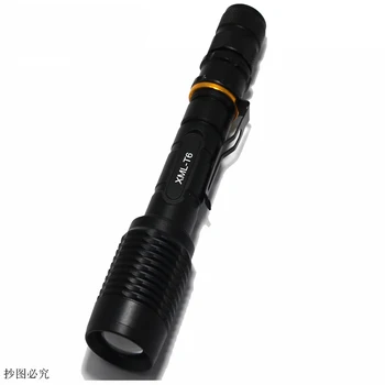 5000LM T6 led police tactical Zoom lanterna Torch Lampă de 5 Modul Biciclete lumina de Felinar Portabil+2* 18650 baterie+ Incarcator