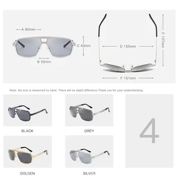 New Syle Brand de Lux de Designer Aliaj Polit Polarizat ochelari de Soare pentru Om de sex Masculin Ochelari de Soare M306 + Caz