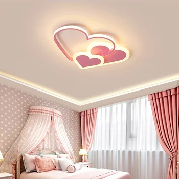 Moderne, conduse de plafon lumina star un nou sistem de iluminat lumini dormitor pentru copii, camera copii, camera copilului acasă AC85-265V roz lampă de plafon