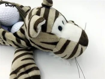 [Size 6-7pcs] Dungi de Tigru Mic Minge de Golf Geanta Animal cu Fermoar, Saci de Golf articole Sportive Mascota Noutate Cadou Drăguț