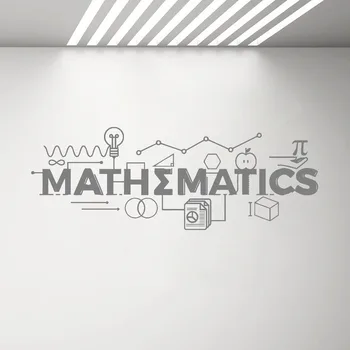 Matematică Design De Perete Decal Matematica Decor Sală De Clasă Școala De Vinil Autocolant Educație Citat De Știință Arta De Perete Poster Dormitor G959