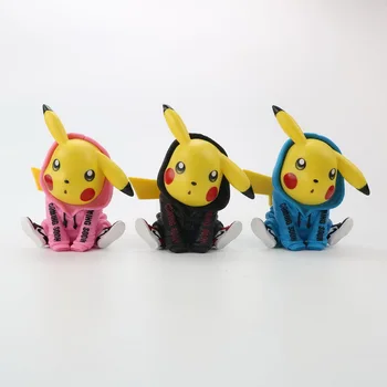 3PCS Takara Tomy Pokemon Go Colecții de Modele de 8-12cm Pokemon Trendy Pikachu Anime Cifrele de Acțiune Păpuși Jucarii Cadouri de Craciun pentru Copii