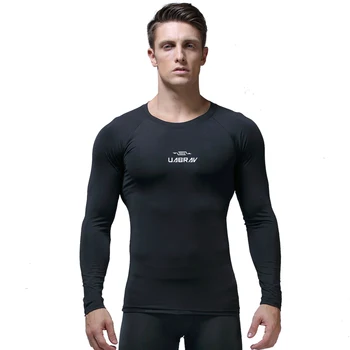 B805-Antrenament fitness barbati tricou maneca Scurta barbati termică musculare culturism purta compresie Elastică Subțire exercițiu de îmbrăcăminte