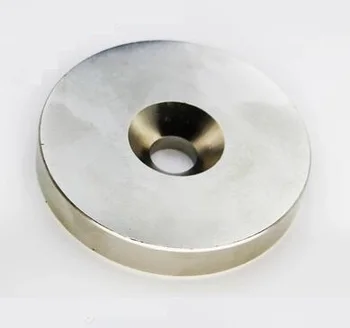 2 buc Super Puternic Rotund Neodim Inel cu cap Înecat Magneți 60mm x 10mm Gaura:10 mm N50 Magnet de Neodim