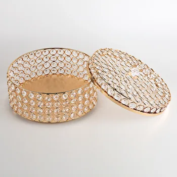 European de Cristal bomboane tava cosmetice cutie de depozitare cutie de bijuterii de nunta recuzită ornamente de export farfurie decorativa