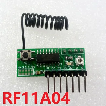 5 BUC RF11A04 3-5V 4 canale 433MHz Decoda Modulul Wireless RF Receptor Întârziere Bord pentru EV1527 PT2262 control de la distanță Releu senzor de usa