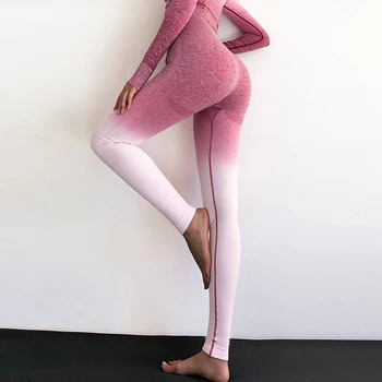 NORMOV Femei fără Sudură Jambiere Talie Mare Pantaloni de Yoga Femeie Sport Yoga Jambiere de Formare Colanti Sală de Fitness, Jambiere