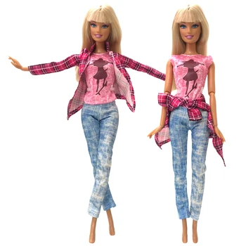 NK cele mai Noi 5 Buc /Set Papusa Rochie Fusta de Moda Frumoase Haine de Petrecere Tinuta de Moda Pentru Barbie Papusa Accesorii mai Bune Jucării DZ