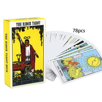 78pcs Rider Tarot Carduri cu Manual de limba engleză Amuzant Viitor Spunându-Astrologie