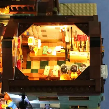 DIY Model de Casă de Păpuși în Miniatură Mobilier casă de Păpuși Cu LED-uri 3D din Lemn, Casa de Jucarii Pentru Copii Artizanat lucrate Manual Blocuri de Constructii