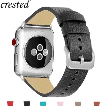 Curea din piele Pentru Apple watch band 44mm 40mm iwatch trupa 42mm 38mm Clasic brățară watchband pentru Apple watch series 3 4 5 6 se