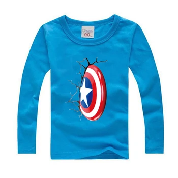 Nou super-Erou pentru copii tricou pentru fete de Îmbrăcăminte Avenger Baieti T Shirt Haine Captain America super Erou 3D Imprimate T-Shirt Îmbrăcăminte