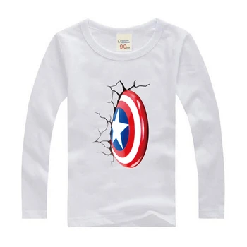 Nou super-Erou pentru copii tricou pentru fete de Îmbrăcăminte Avenger Baieti T Shirt Haine Captain America super Erou 3D Imprimate T-Shirt Îmbrăcăminte