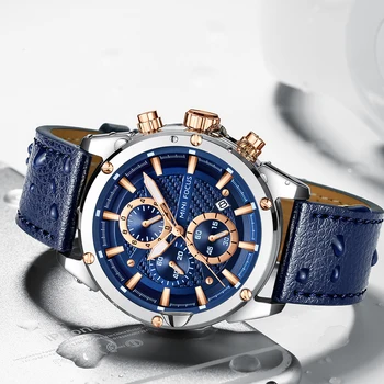 Ceas Sport Pentru Barbati Ceasuri 2020 de Lux Brand de Top Cronograf Ceas Calendar Data Impermeabil Multi Function MINI FOCUS Horloges