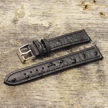 Vintage Piele Watchbands Curea de Ceas Struț Model Negru Watchband 18mm 20mm 22mm Curea Curea pentru Bărbați Accesorii Ceas
