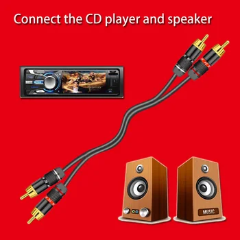 10buc/5Pairs Placat cu Aur Conector RCA RCA male plug adaptor Audio/Video Conector de Sârmă Suport Cablu 6mm black&red super rapid