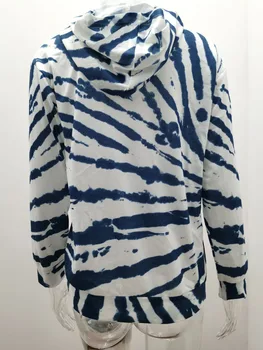 Cu Dungi Cu Maneca Lunga De Toamna Femei Hoodies Liber Sport Tie Dye Plus Dimensiune Hoodie Vintage Tricou Jachete De Iarnă Pentru Femei