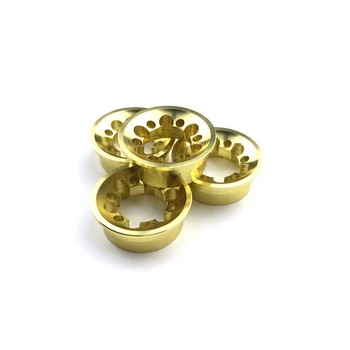 Prune BlossomTrim inel de Aluminiu de Lichidare a Verifica inel Decorativ DIY Tijă de Pescuit parte de Reparare componente 4 buc de culoare de aur ID 11mm