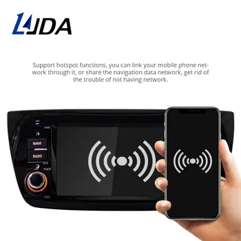 LJDA Android 10 Car Multimedia Player Pentru FIAT DOBLO 2010-2016 1 Din Radio Auto Navigație GPS Stereo 4G+64G Octa Nuclee WIFI DSP