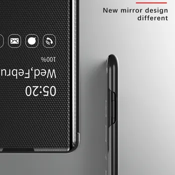KISSCASE Placare Mrrior Caz Pentru Samsung S9 Smart Flip Cover Pentru Samsung A50 Caz Nota 10 S10 S7 S8 A30 A70 A20E Capacul din Spate Coque