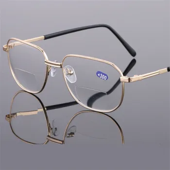 Cubojue bifocale Ochelari de Citit Bărbați Femei lentile de sticlă ochelari de soare dioptrie 1.0 1.5 2.0 2.5 3.0 3.5