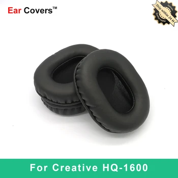 Tampoane pentru urechi Pentru Creative HQ1600 HQ-1600 Căști Tampoanele de Înlocuire Cască Ureche Pad din Piele PU Burete Spuma