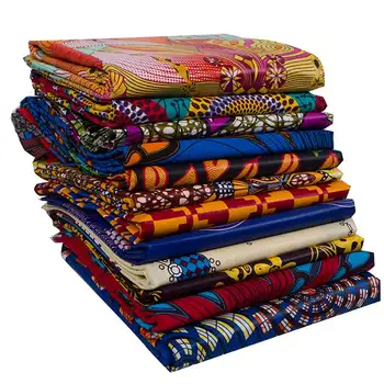 Transport gratuit African Wax tesatura de Bumbac 2020 Cerc de Flori patern Tesatura de Bumbac de Moda din Africa Material Textil 6 Metri 24FS1074